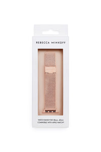 Apple Watch® Strap Pressed Mesh Rose Gold