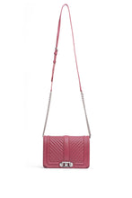 Load image into Gallery viewer, Chevron Quilted Small Love Crossbody

